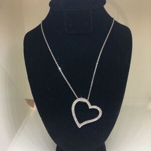 Swarovski Silver Heart Pendant Necklace